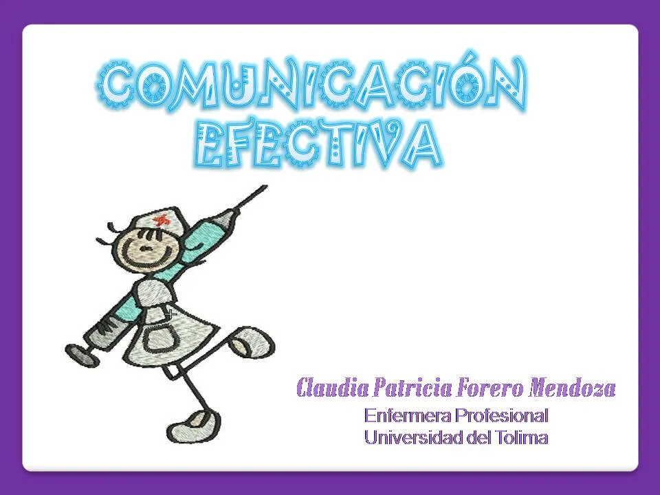 Auxiliar de enfermería Modulo 1 : COMUNICACIÓN EFECTIVA