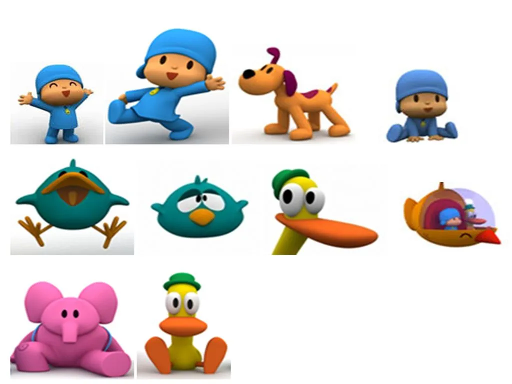 AVATARES DE POCOYO:POCOYO, LOULA, PATO, PAJAROTO, ELLY.. : COSAS PARA ...