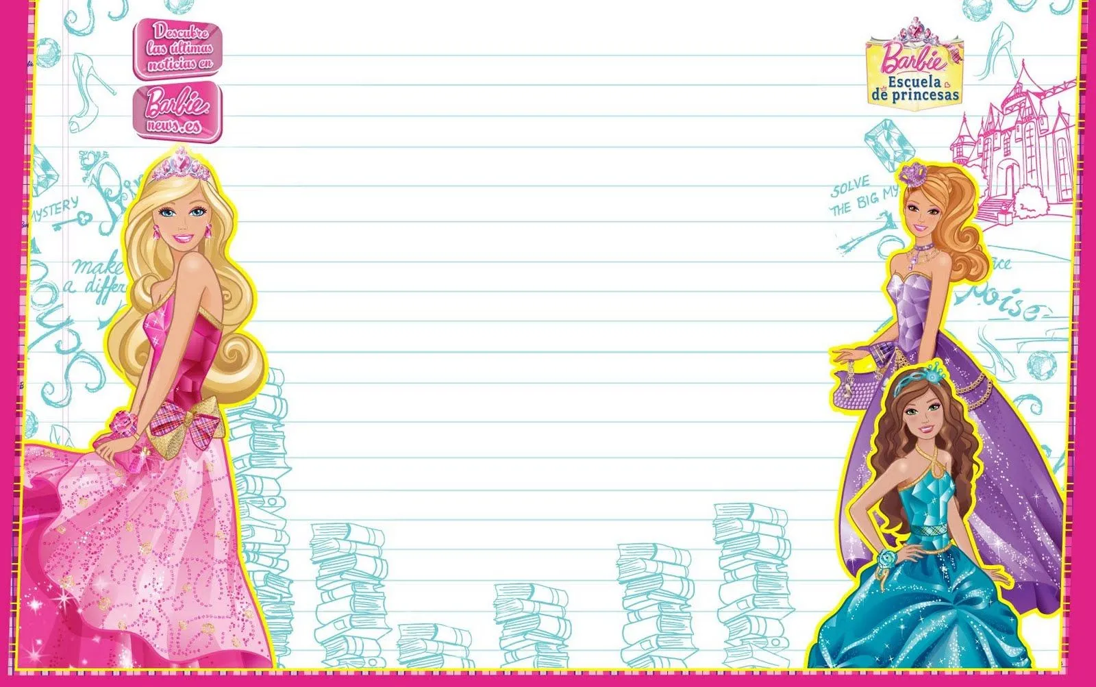  ... una aventura de sirenas: Nueva imagen de Barbie escuela de princesas
