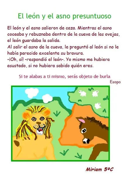 Aventura TIC 2.0: Fábulas