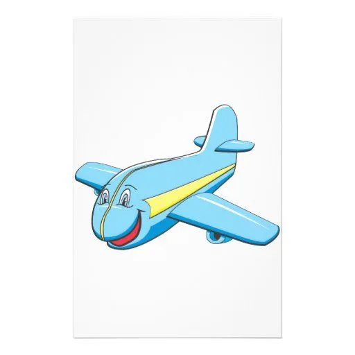 Avión del dibujo animado papeleria personalizada | Zazzle