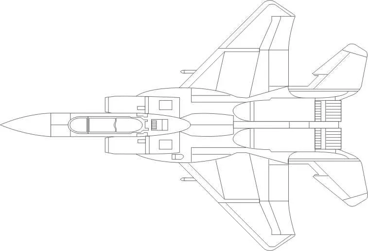 Avion de combate para colorear - Imagui