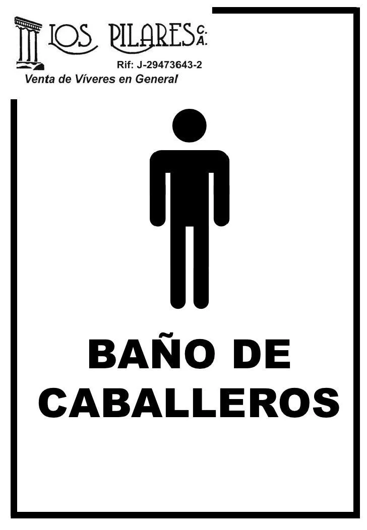 Avisos baños