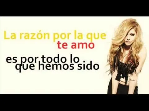 Avril Lavigne - I love you [con letras en español] - YouTube