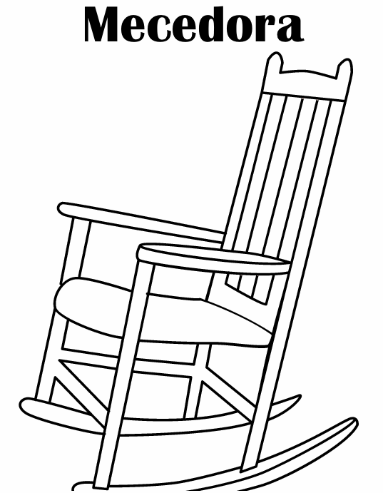 為孩子們的著色頁: awinging chair - free coloring pages