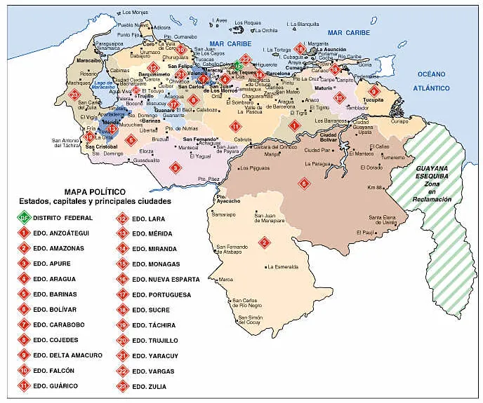 Ayuda, necesito ver un mapa en donde estén identificado las zonas pesqueras  de Venezuela, o si pueden - Brainly.lat