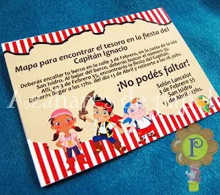 Azahares de Papel - Infantil :.: Invitación Jack y los Piratas de ...