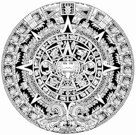 Aztec Calendar Vector - ClipArt Best