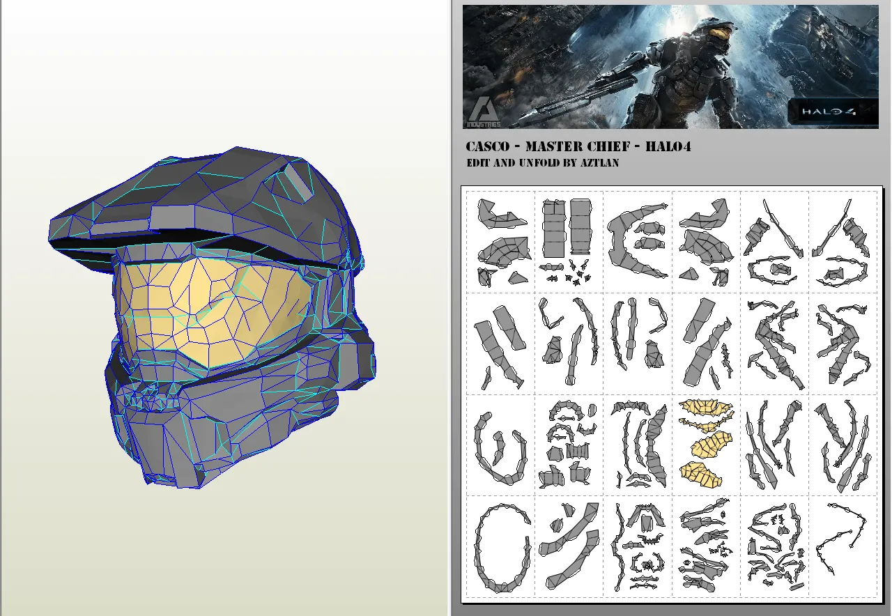 AZTLAN: Armadura Master Chief - Halo 4