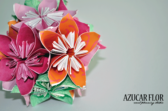 AZUCAR FLOR party studio: Bola de flores Kusudama