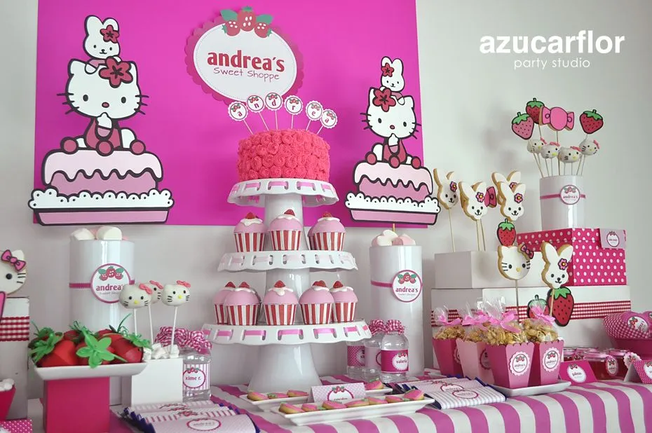 AZUCAR FLOR party studio: Hello Kitty (fiesta Andrea)