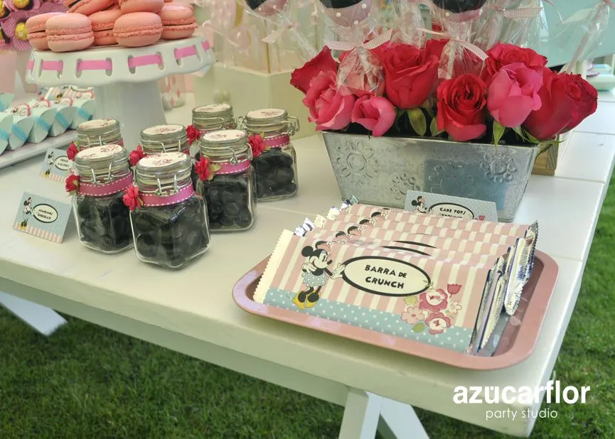 AZUCAR FLOR party studio: Minnie Mouse retro