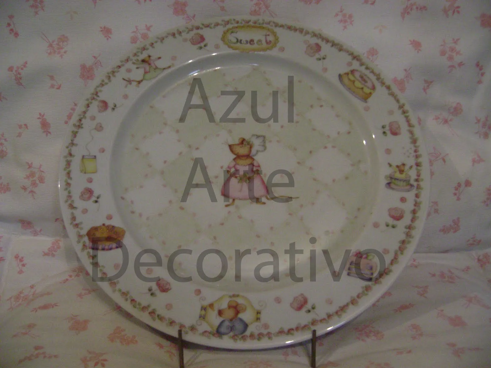 Azul Arte Decorativo Pintura en porcelana, madera y vidrio ...