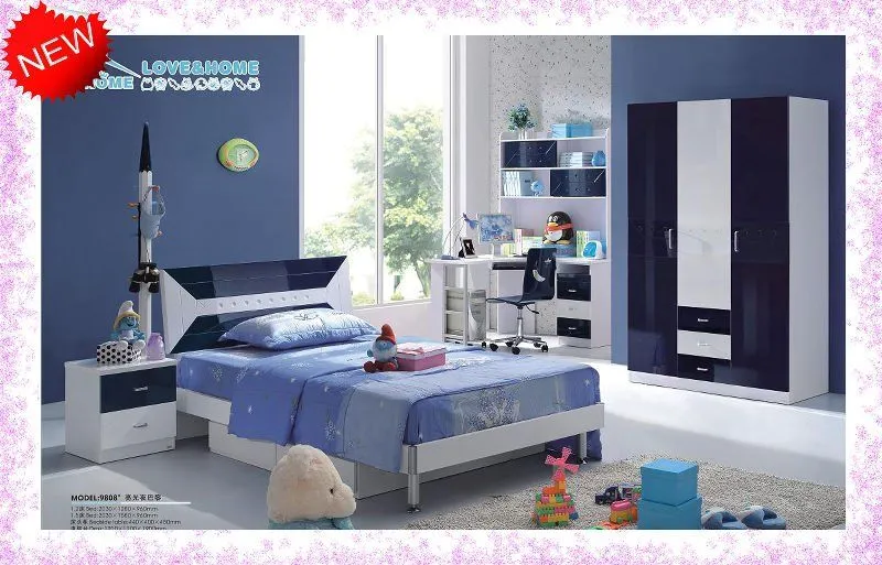 azul oscuro ) los niños muebles del dormitorio - 9808#-paquete de ...