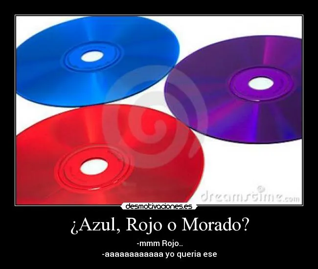 Azul, Rojo o Morado? | Desmotivaciones