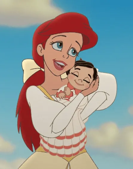 Ariel Holding Baby Melody by RufusMisser on deviantART