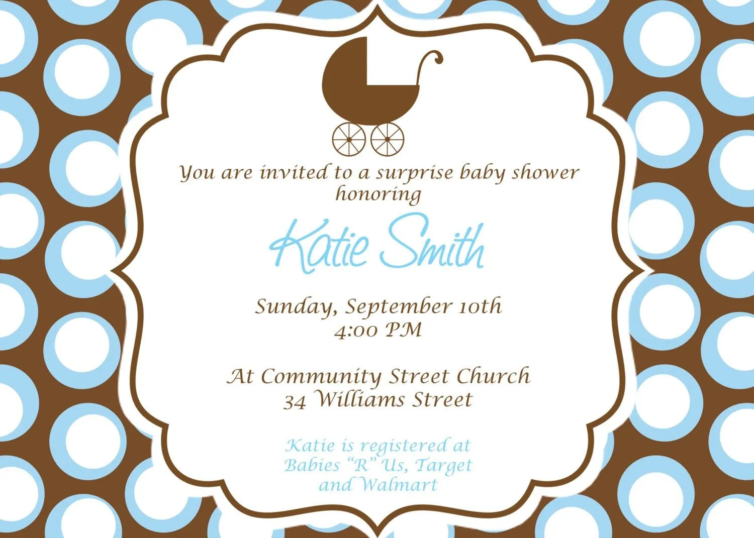 Baby Boy Baby Shower Invitation. Custom Printable by cohenlane