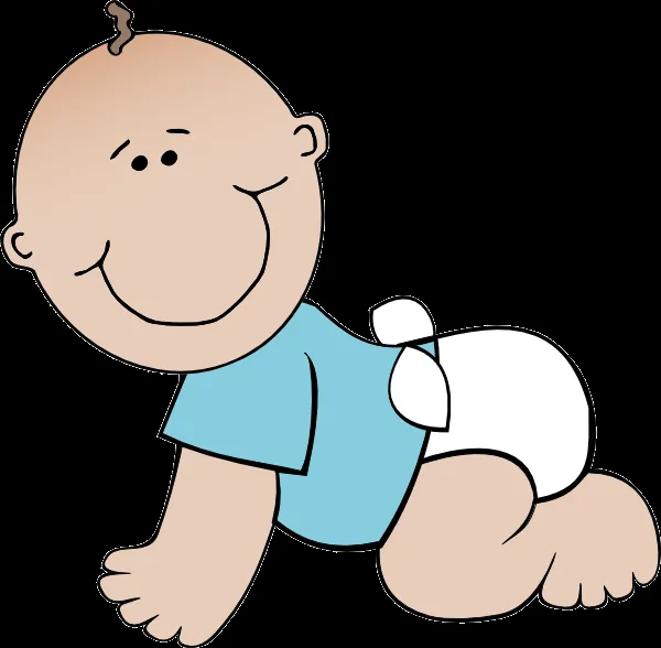 Baby Boy Crawling Clip Art at Clker.com - vector clip art online ...