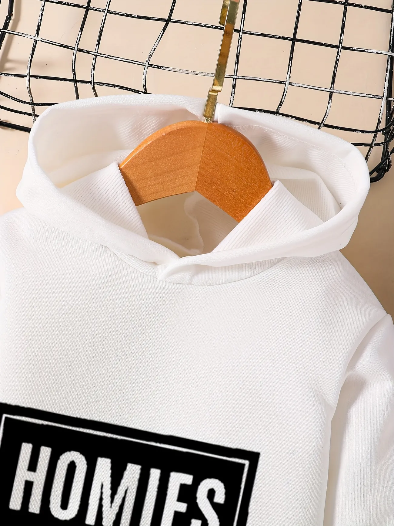 Baby Boy Cute Homies Print Hoodie Set, Conjunto De Sudadera Con Capucha Y Pantalones Casuales Para Niños Pequeños | No Te Pierdas Estas Fantásticas Ofertas | Temu Chile