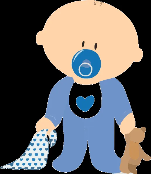 Baby Boy With Teddy clip art - vector clip art online, royalty ...