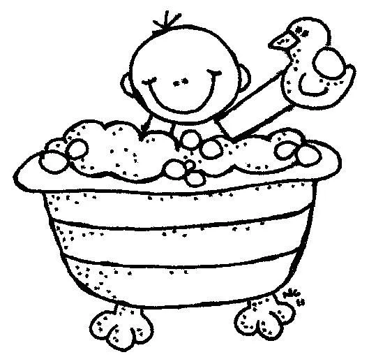 Baby Clipart Black And White - Gallery