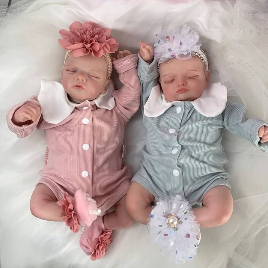 Baby Clothes Ropa De Gemelas Bebes Anano Muñecas De Bebé Recién Nacido Gemelas De Silicona Para