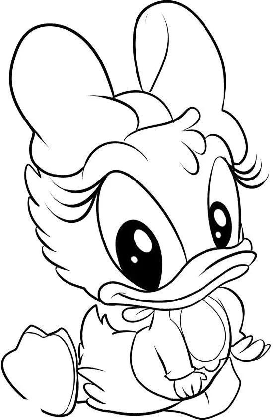 Baby Daisy Duck Coloring Page | Tatted up | Pinterest