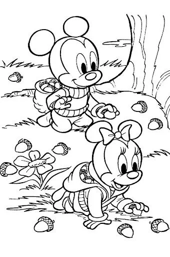 BABY DISNEY: DIBUJOS DE MICKEY Y MINNIE