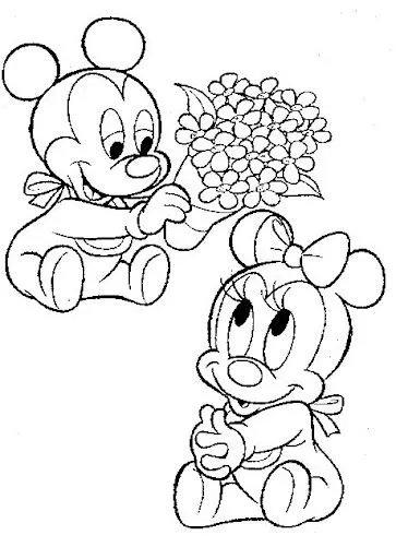 BABY DISNEY: DIBUJOS DE MICKEY Y MINNIE