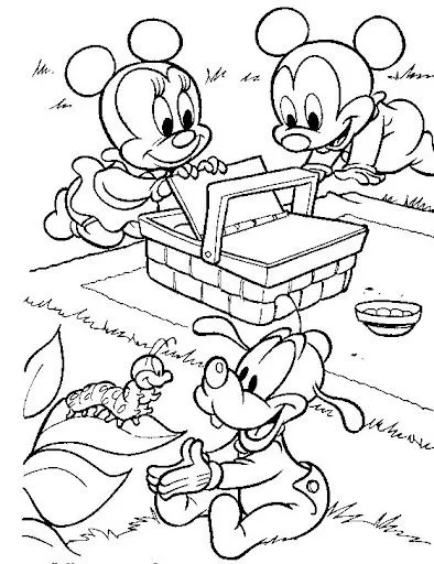 BABY DISNEY: DIBUJOS DE MICKEY Y MINNIE