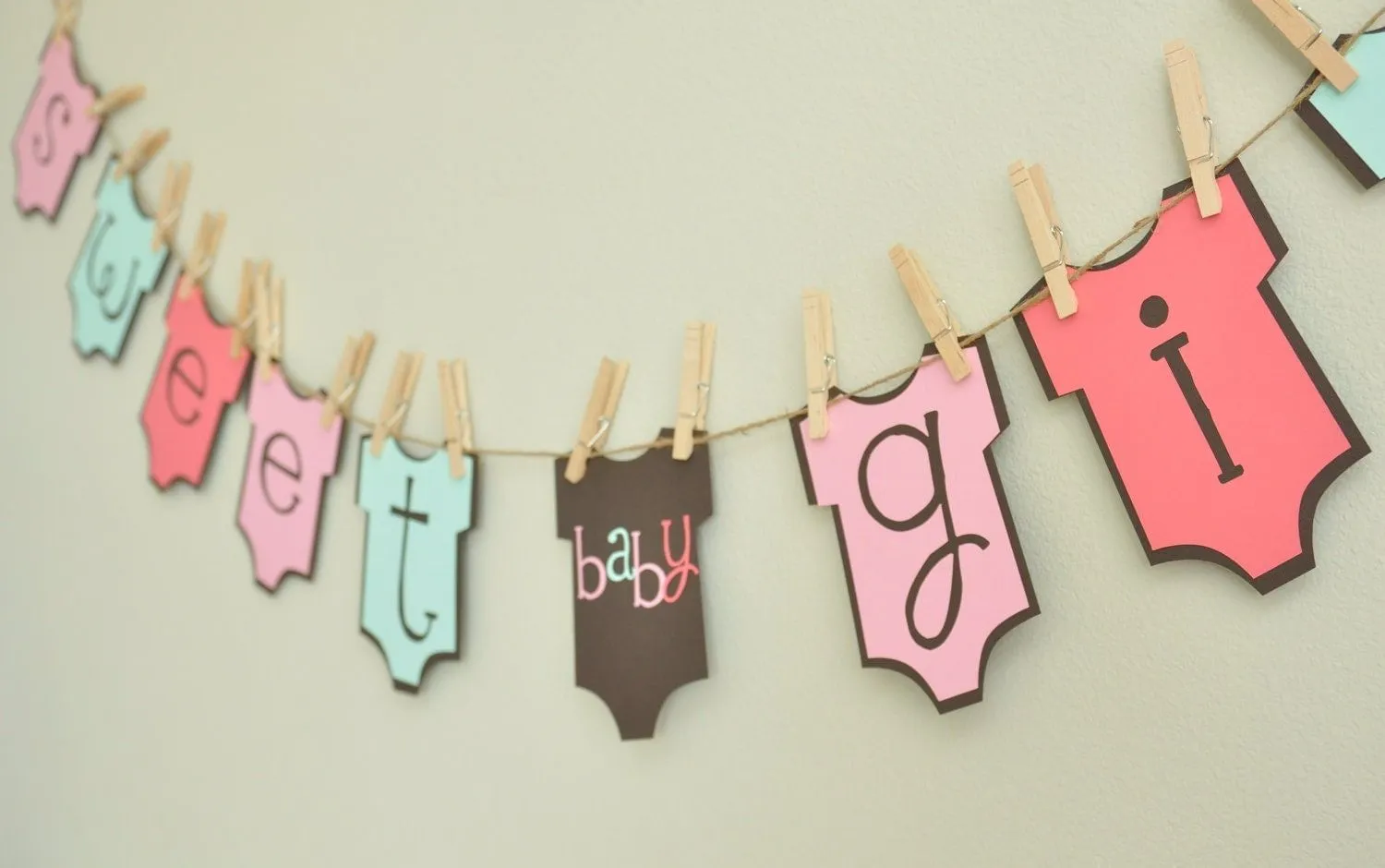 Baby girl onesie banner baby shower onesie theme baby by Robin519