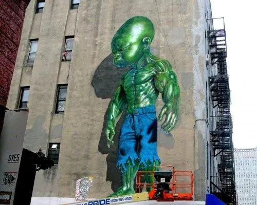 Baby Hulk by Ron English #graffiti | art | Pinterest