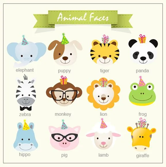 Baby Jungle Animals Round Label - 24 pcs - 1st Birthday Favors ...