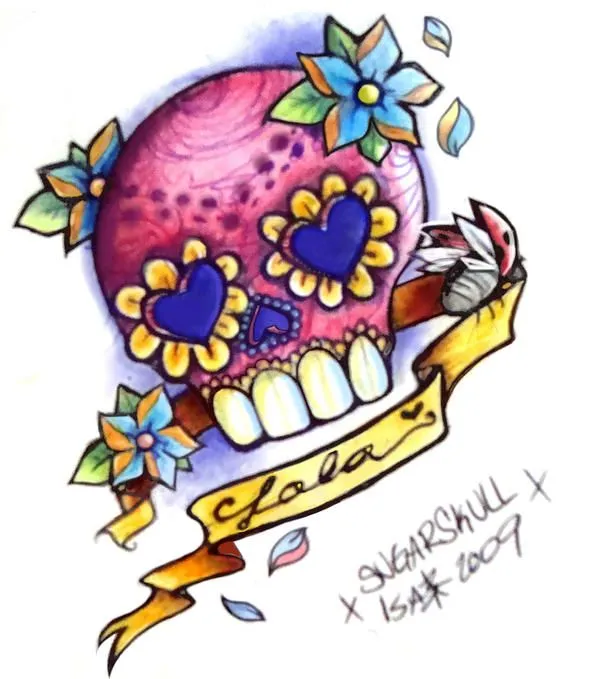 Baby Lola Sugar Skull by *MsRaggaMuffin on deviantART