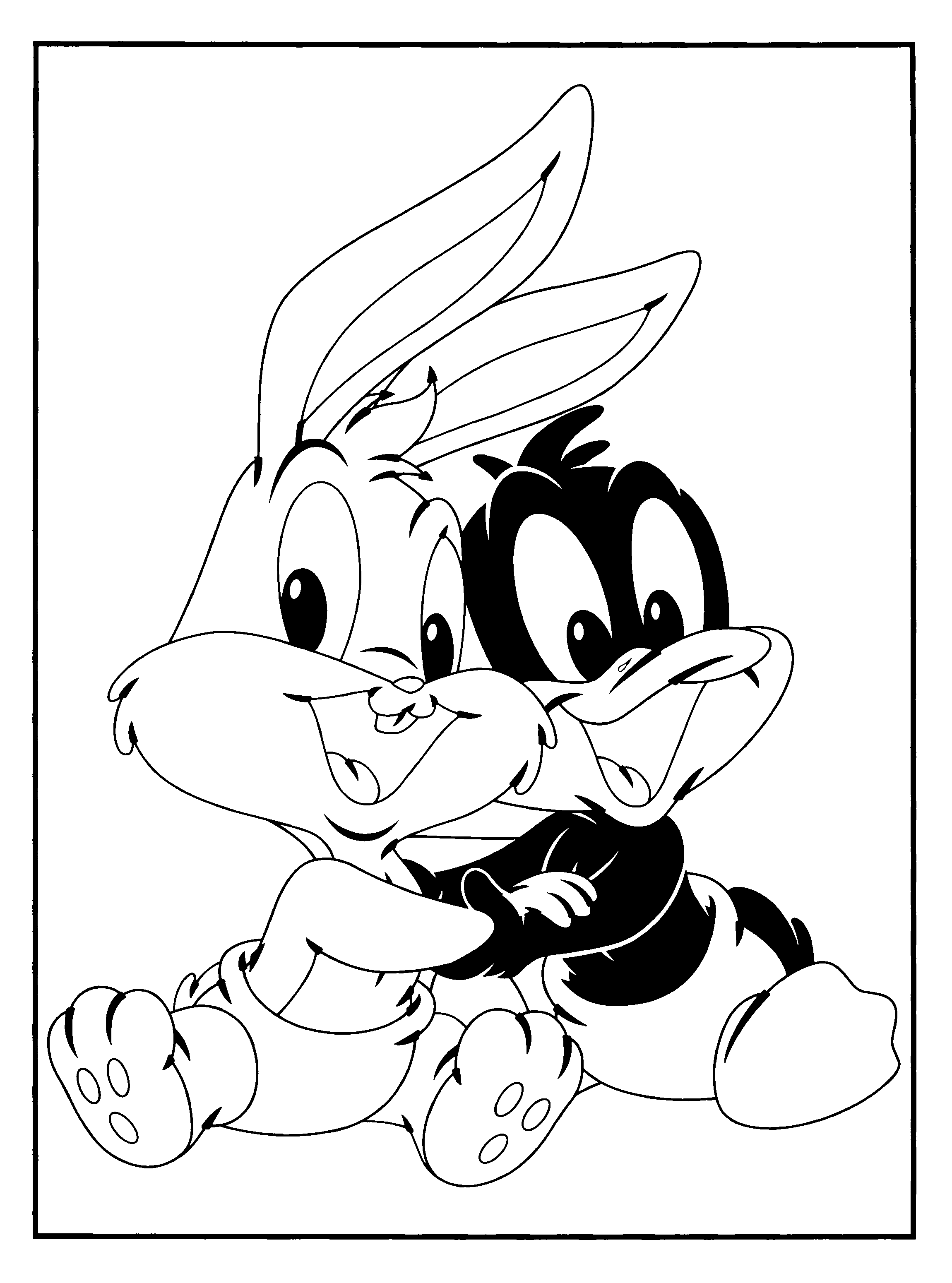 Baby looney tunes coloring pages