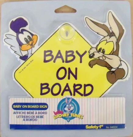 Baby Looney Tunes Toons Road Runner Wile E Coyote Baby Sign 175 | eBay