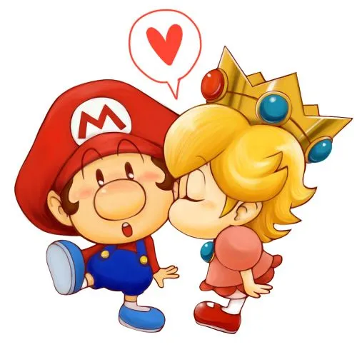 Baby Mario and Baby Peach by LuigiBro96 on DeviantArt