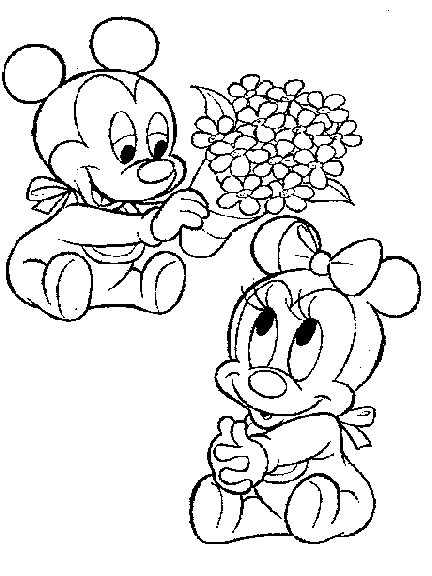 baby minne mouse Colouring Pages (page 2)