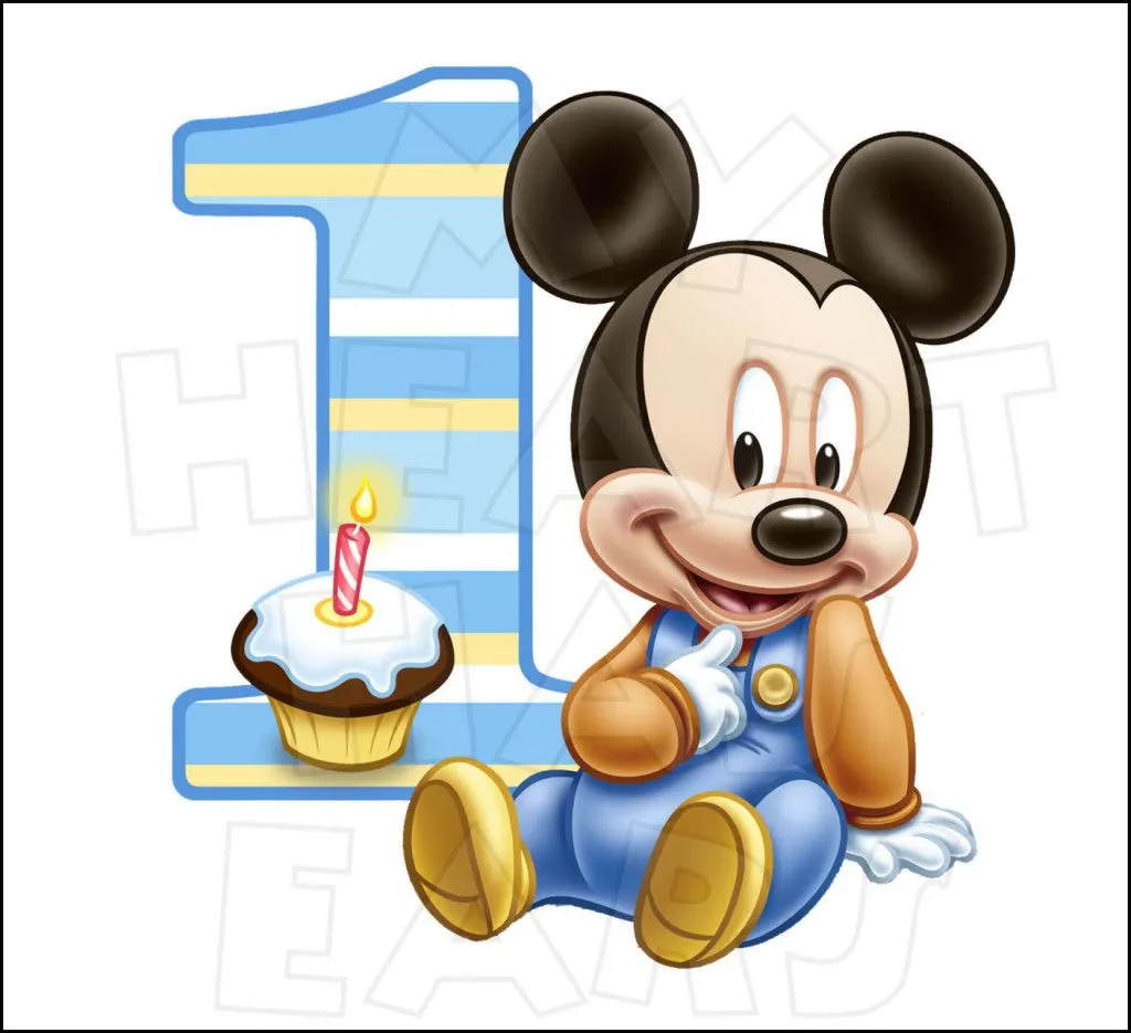 Baby Mickey Mouse 1st Birthday Clip Art | Clipart Panda - Free ...