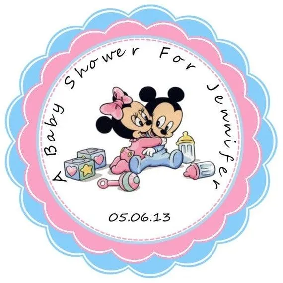 Baby Minnie And Mickey Mouse Personalized by KiddieCreations1