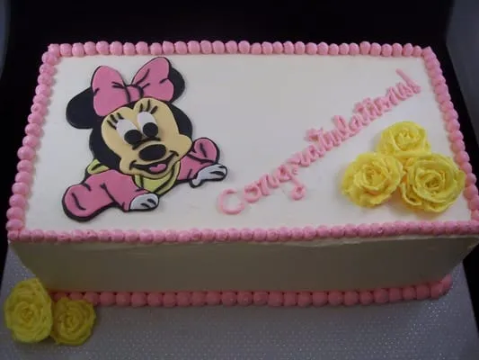 Baby Minnie Mouse cake for a baby shower. Need a sugar free or ...