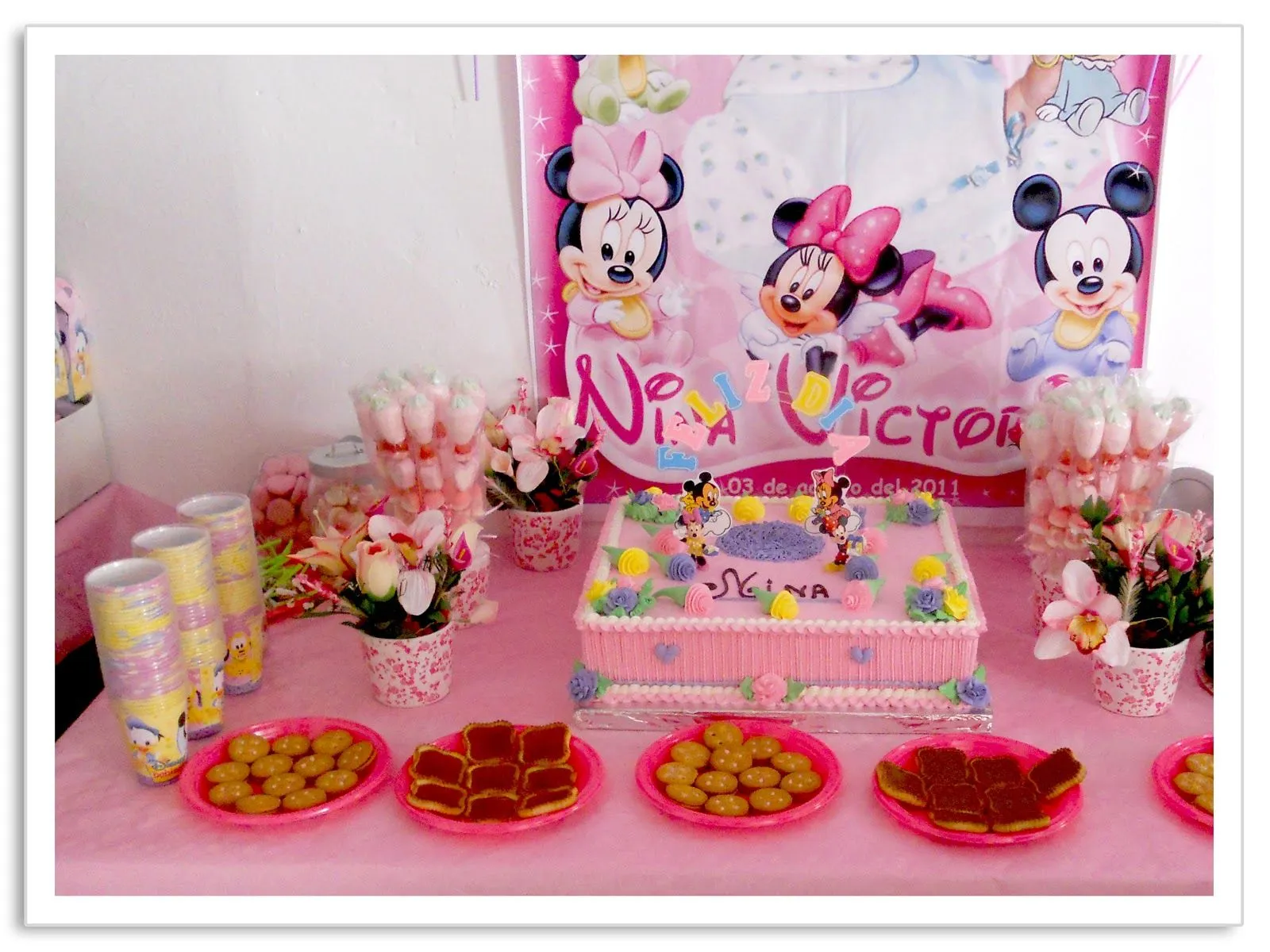 Baby Nina Fiestas: El Primer añito de Nina!!!! fiesta Minnie bebe.