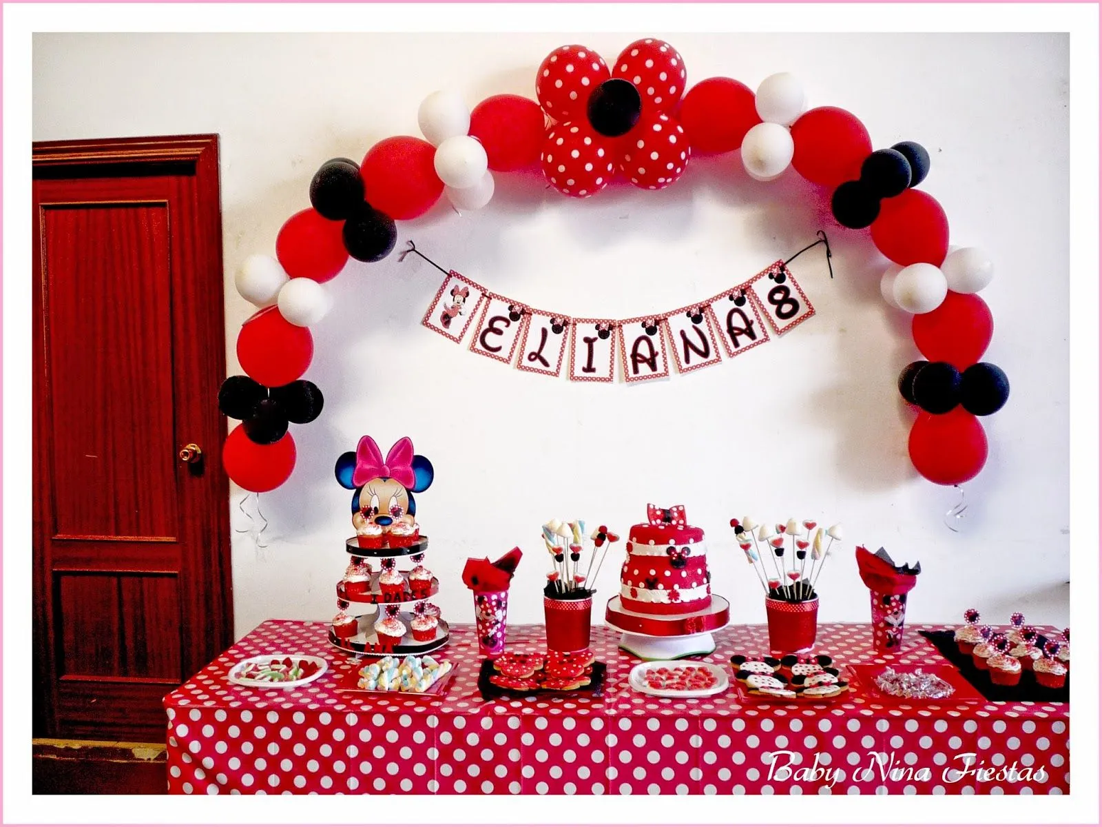 Decoración de Minnie Mouse roja - Imagui