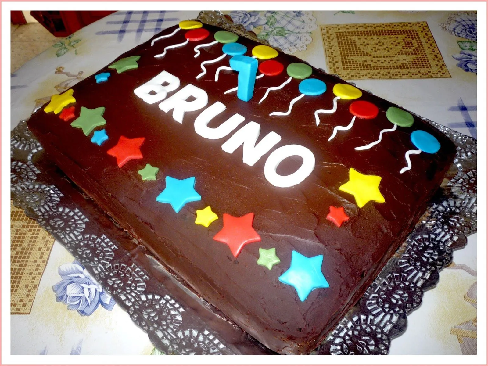 Baby Nina Fiestas: Tarta de chocolate para Bruno