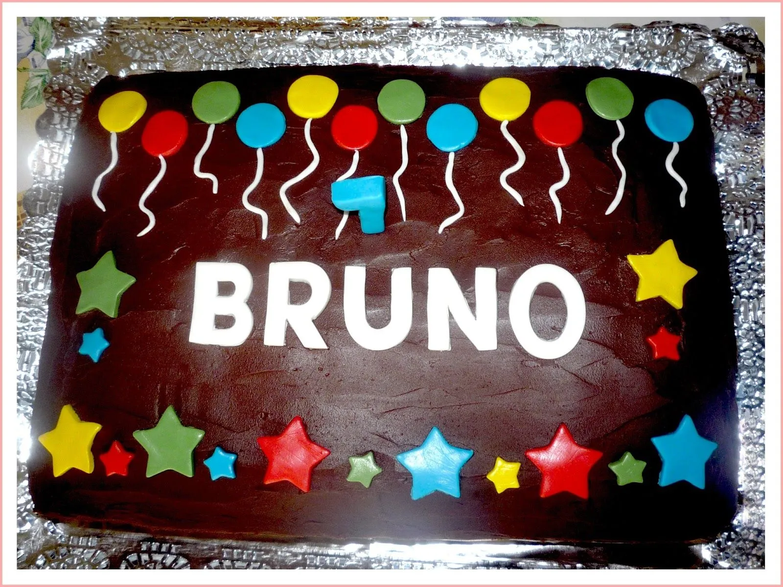 Baby Nina Fiestas: Tarta de chocolate para Bruno