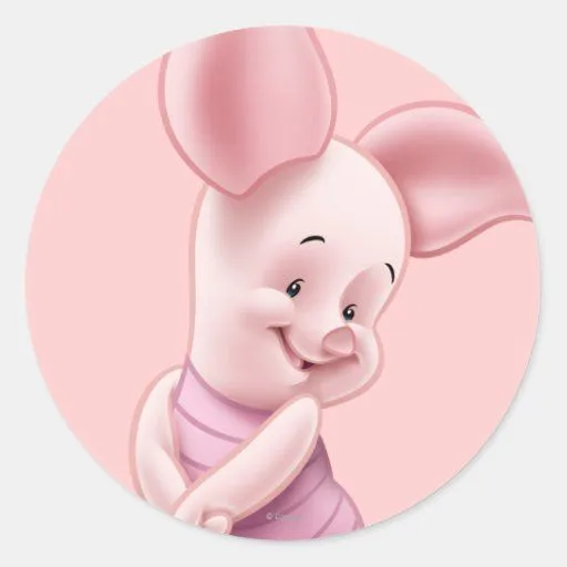 Baby Piglet Classic Round Sticker | Zazzle