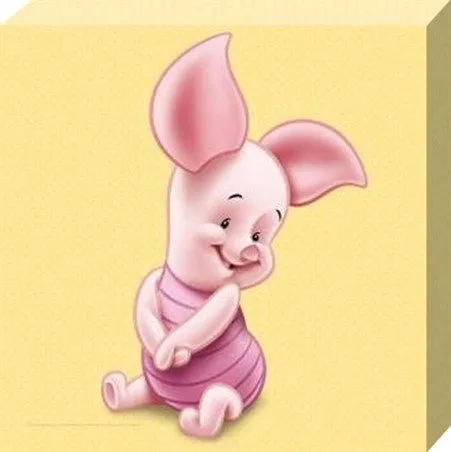 Baby Piglet, Disney's Winnie the Pooh Canvas: 25cm x 25cm - Buy Online