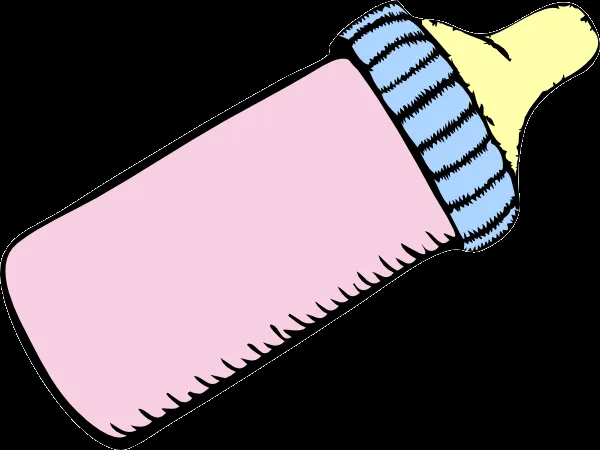 Baby Pink And Blue Bottle clip art - vector clip art online ...
