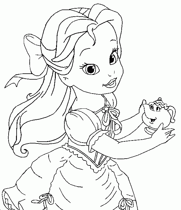 Disney baby princesses coloring pages | Disney | Pinterest