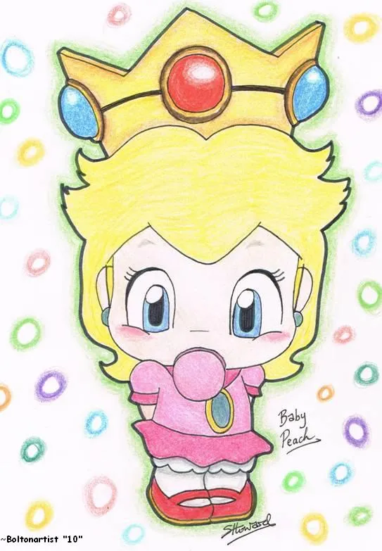 Baby Princess Peach by Boltonartist on deviantART